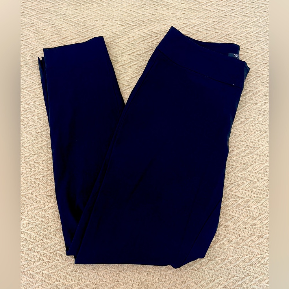 Nic +Zoe black wonderstrech pants 10